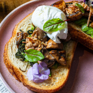 Thai Basil Mushroom Toast